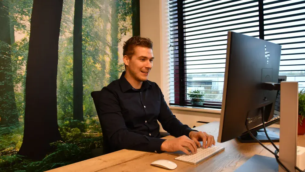 developer aan het werk